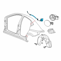 OEM 2016 Dodge Dart Fuel Door Latch Diagram - 68104859AC