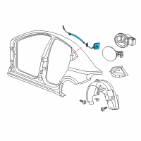 OEM 2013 Dodge Dart Fuel Door Latch Diagram - 68104859AC