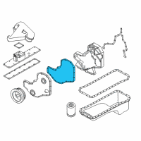 OEM Dodge Gasket-Timing Cover Diagram - 4638719