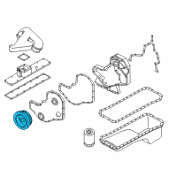 OEM 1993 Dodge W350 DAMPER-Engine Vibration Diagram - 83507217