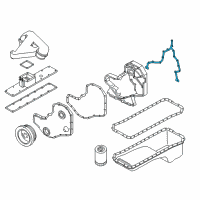 OEM 1997 Dodge Ram 3500 Gasket-Timing Cover Diagram - 4429131