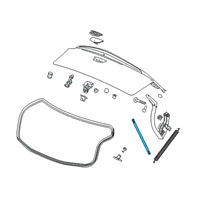 OEM 2013 Cadillac XTS Support Strut Diagram - 22807083