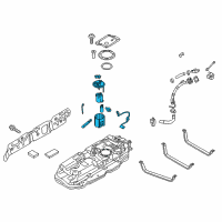 OEM 2015 Kia Sedona Fuel Pump & Sender Module Assembly Diagram - 31110A9500