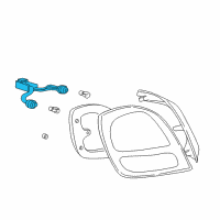 OEM 2003 Hyundai XG350 Rear Combination Holder & Wiring Diagram - 92433-39000