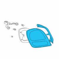OEM 2002 Hyundai XG350 Lens & Housing-Rear Combination Lamp, RH Diagram - 92432-39010