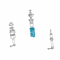 OEM Lexus LS430 Spring, Coil, Front Diagram - 48131-50170