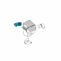 OEM Chrysler Air Cleaner Hose Diagram - 4891406AD