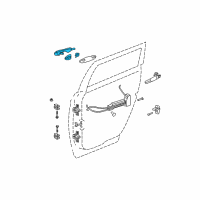 OEM 2007 Chrysler Pacifica Handle-Exterior Door Diagram - 4589032AA