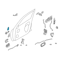 OEM 2001 Nissan Sentra Hinge Assy-Front Door Diagram - 80401-ZJ00A