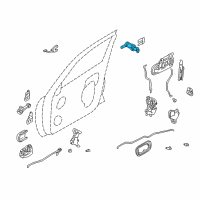 OEM 2000 Nissan Maxima Cylinder Set - Door Lock, L Diagram - H0F01-4M40A