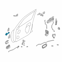 OEM 2002 Nissan Sentra Check Link Assembly-Front Door R Diagram - 80430-4Z000