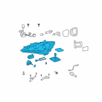 OEM 2008 Lexus IS F Headlamp Unit Assembly, Left Diagram - 81070-53340