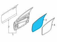 OEM Hyundai Ioniq 5 W/STRIP ASSY-FR DR SIDE LH Diagram - 82130-GI000