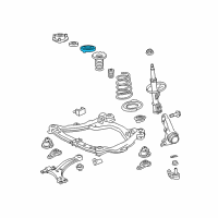 OEM Toyota Venza Spring Insulator Diagram - 48471-0T010