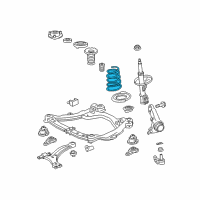 OEM 2013 Toyota Venza Coil Spring Diagram - 48131-0T010