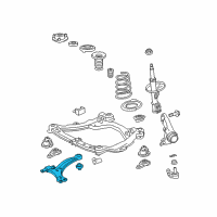 OEM Lexus RX450h Front Suspension Lower Control Arm Sub-Assembly, No.1 Right Diagram - 48068-0E050