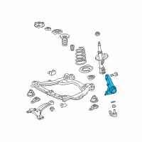 OEM Toyota Venza Knuckle Diagram - 43212-0T010