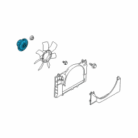 OEM Nissan Coupling Assy-Fan Diagram - 21082-6P00A
