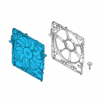 OEM BMW Engine Cooling Fan Assembly Diagram - 17-42-7-634-471