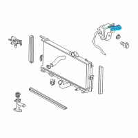 OEM 2003 Chrysler PT Cruiser Cap-Coolant Recovery Bottle Diagram - 5066851AA