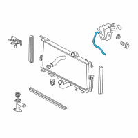 OEM Chrysler PT Cruiser Hose-COOLANT Reserve Tank Diagram - 5072195AA