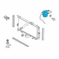 OEM Chrysler PT Cruiser Bottle-COOLANT Recovery Diagram - 5058070AD