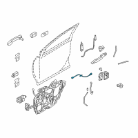 OEM 2007 Ford Five Hundred Actuator Cable Diagram - 7G1Z-74221A00-A