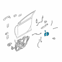 OEM 2005 Ford Freestyle Latch Assembly Latch Diagram - 6F9Z-74219A64-A