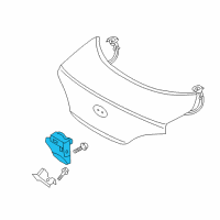 OEM 2013 Hyundai Genesis Coupe Trunk Lock Latch Actuator Diagram - 81230-0A501