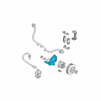 OEM Pontiac Montana Bracket, Front Wheel Speed Sensor Wire Diagram - 18040497