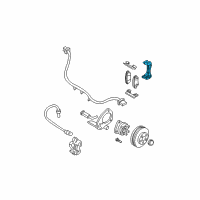 OEM 1997 Buick Century Bracket, Front Brake Caliper Mount Diagram - 18029882