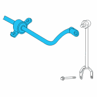 OEM 2015 Lexus LS600h Bar, Stabilizer, Rear Diagram - 48805-50020