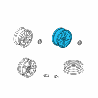 OEM 2010 Acura TL Disk, Aluminum Wheel (18X8J) (Tpms) (Aap St Mary'S) Diagram - 42700-TK5-A02