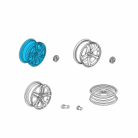 OEM Acura TL Wheel, Disk Al 17X Diagram - 42700-TK4-A22