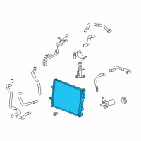 OEM 2011 Cadillac CTS Charging Air Cooler Radiator Assembly Diagram - 25876663