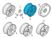 OEM 2022 BMW M235i xDrive Gran Coupe DISK WHEEL, LIGHT ALLOY, IN Diagram - 36-11-8-092-355