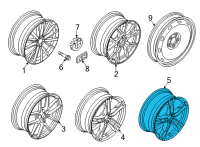 OEM 2021 BMW M235i xDrive Gran Coupe DISK WHEEL, LIGHT ALLOY, IN Diagram - 36-11-8-092-352