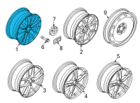 OEM 2022 BMW M235i xDrive Gran Coupe DISK WHEEL, LIGHT ALLOY, IN Diagram - 36-11-6-856-089