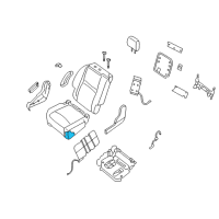 OEM Infiniti JX35 Pad Assembly-2ND Seat Cushion, RH Diagram - 88311-9NF0A