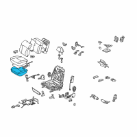 OEM 2009 Lexus GS450h Pad, Front Seat Cushion, LH (For Separate Type) Diagram - 71512-30670