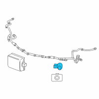 OEM Chevrolet Spark Park Sensor Diagram - 23370672