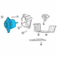 OEM Dodge Durango ISOLATOR-Engine Mount Diagram - 5038830AB