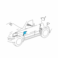 OEM 2004 Lexus GX470 Computer, Suspension Control Diagram - 89293-60033