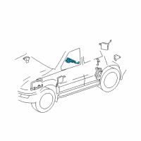 OEM 2006 Lexus GX470 Sensor Assy, Acceleration Diagram - 89190-60010