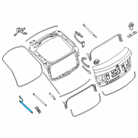 OEM 2012 BMW 535i xDrive Spring Support, Rear Lid, Top Diagram - 51-24-7-201-545
