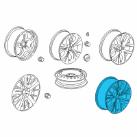 OEM Chevrolet Wheel, Alloy Diagram - 12451950