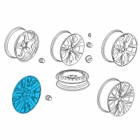 OEM 2019 Chevrolet Impala Wheel Trim COVER Assembly Diagram - 84428774