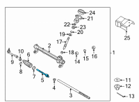 OEM 2022 Hyundai Santa Cruz ROD ASSY-TIE Diagram - 56540-K5000