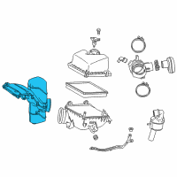 OEM 2018 Lexus RX350 Inlet Assy, Air Cleaner Diagram - 17750-0P060