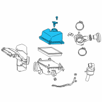 OEM 2017 Lexus RX350 Cap Sub-Assy, Air Cleaner Diagram - 17705-0P230